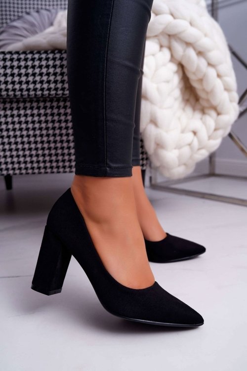 Women's Stiletto High Boots Suede Black Florena