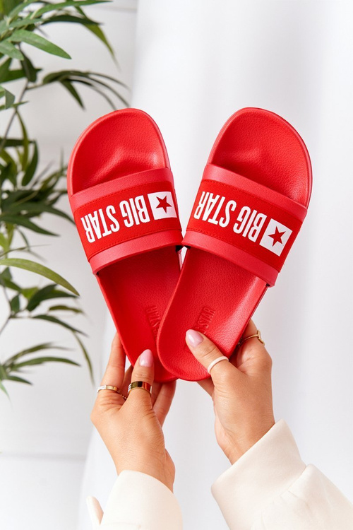 Papuci pentru femei Big Star HH274A014 RED
