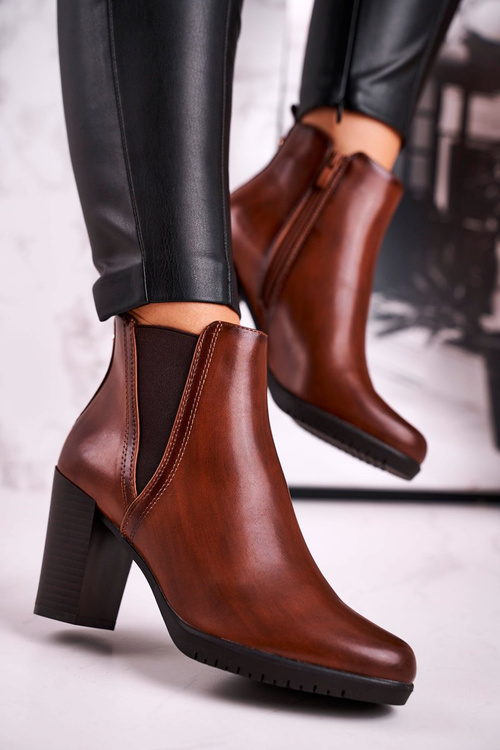 Sergio Leone Stiefel mit Stiletto-Absatz Braun BT311