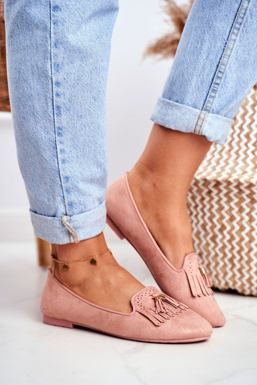 Mokassin Damen Rosa Herren Quaste Therese